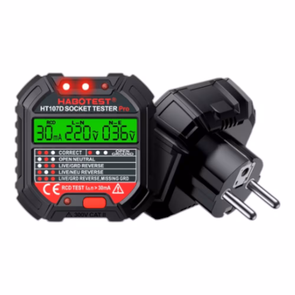 Socket tester untuk memeriksa proteksi instalasi listrik