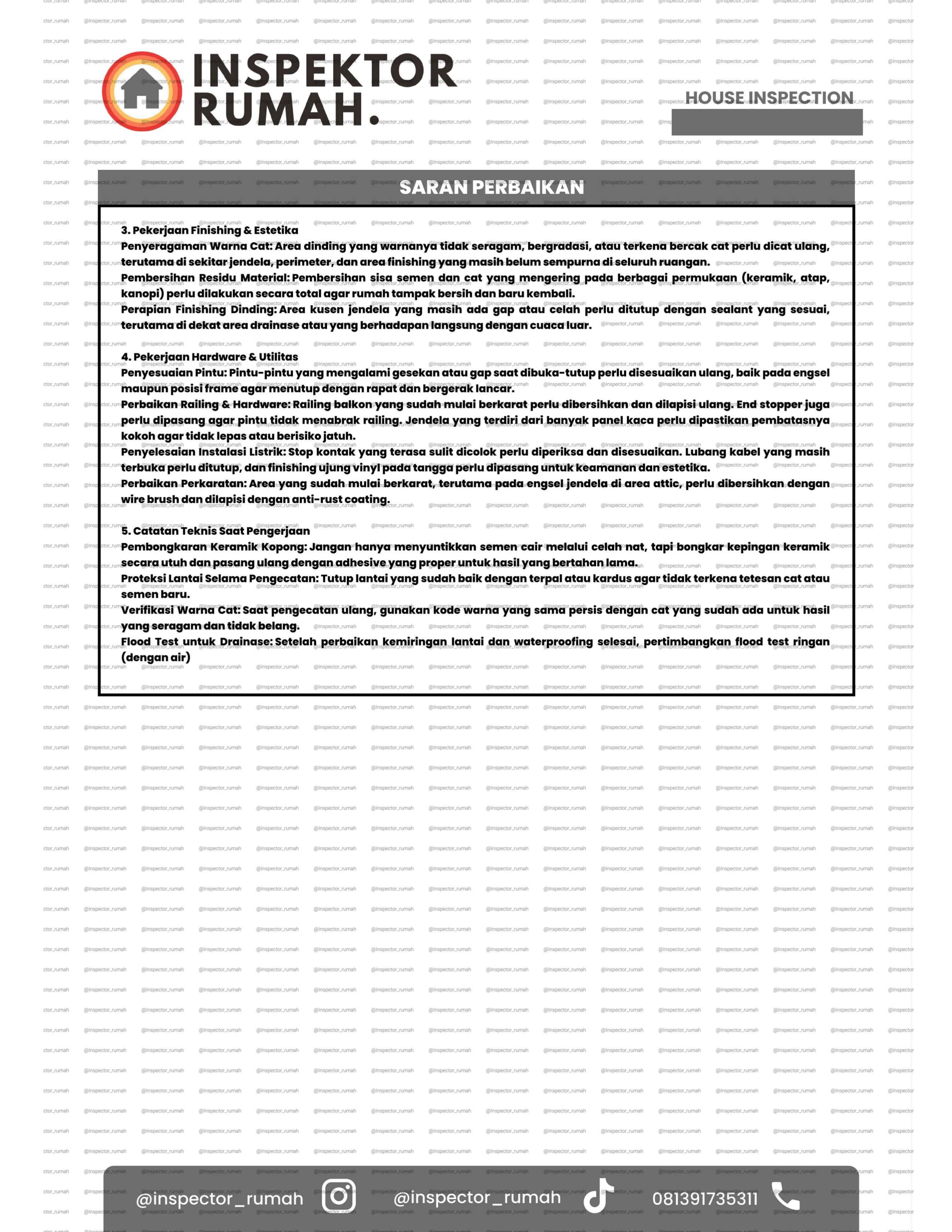 Preview laporan inspeksi halaman 3